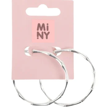 Miny Korut Ja Kellot^Rengaskorvakorut 4,5 Cm Hopeanvärinen