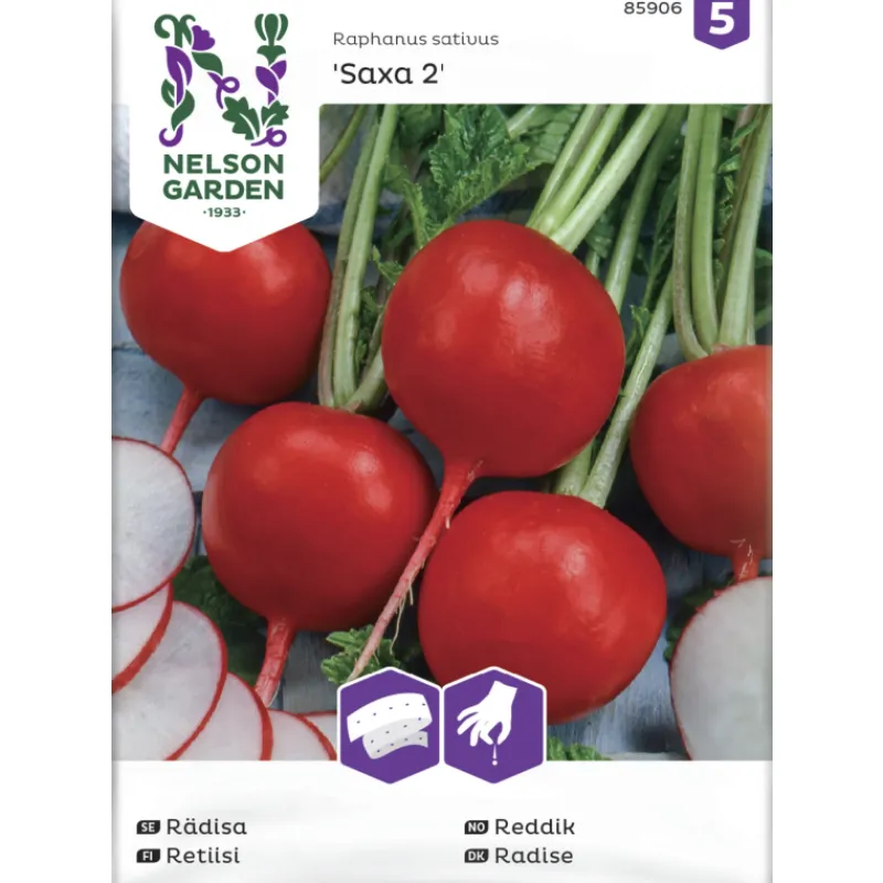 retiisi-siemen-nelson-garden-b-pbrNEtvV-0.webp Nelson Garden Basic Kasvien Ja Nurmikonsiemenet-Retiisi Siemen Saxa 2 Kylvönauha