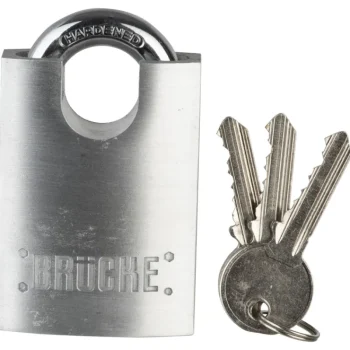 Brücke Pienrauta-Riippulukko 50 Mm, Upotettu Sanka, 3 Avainta