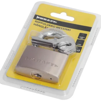 Kraft Pienrauta-Riippulukko Messinkiä, Sanka 50 Mm