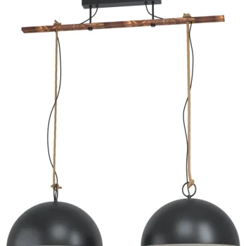 Eglo Sisävalaisimet-Riippuvalaisin 2-os Hodsoll Musta/puu