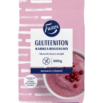 Fazer Gluteeniton Jauhot^Riisijauho 500 G Karkea