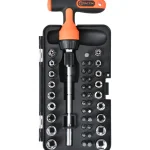 Tactix Käsityökalut-Räikkäväänninsarja 43 Osaa, T-kahvalla