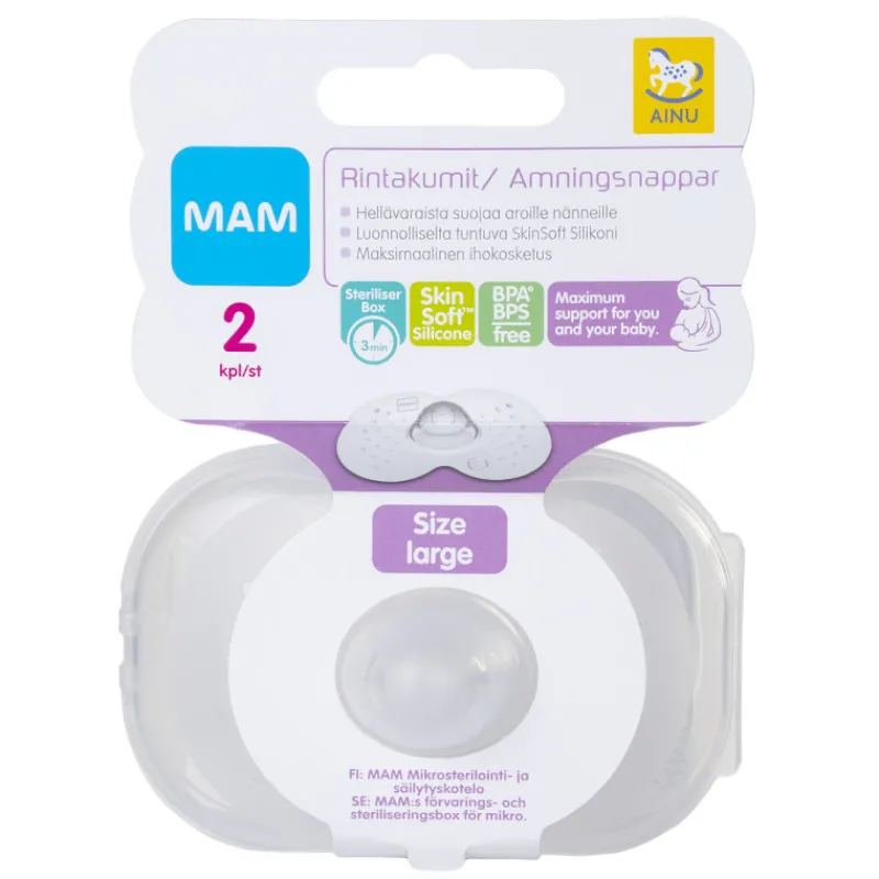rintakumit-ainu-2-kpl-mam-koko-nRHfgrDk-0.webp Ainu Vauvan Syöttäminen^Rintakumit 2 Kpl Mam Koko L