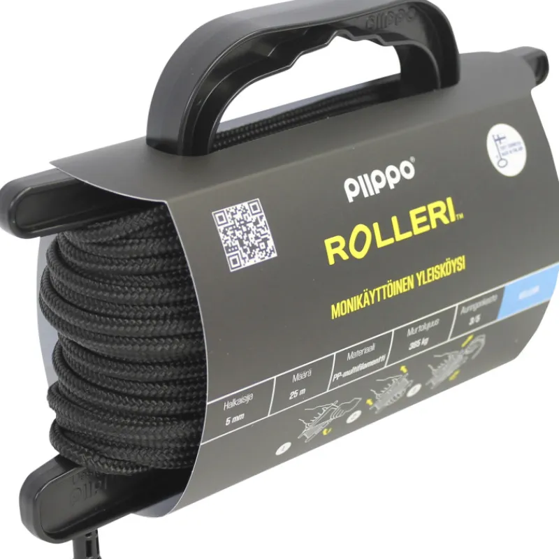 rolleri-5-mm-25-m-musta-fqHOwOBT-0.webp Piippo Kettingit, Köydet Ja Kuormansidonta-Rolleri 5 Mm 25 M Musta