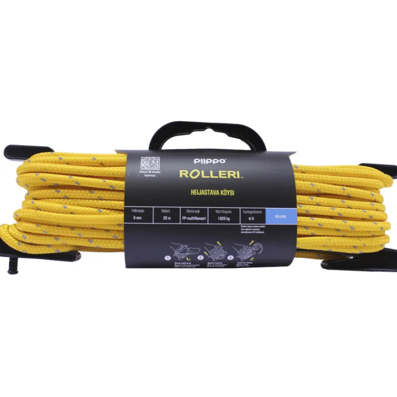 rolleri-heijastava-pp-multifil-aZpfIlKb-0.webp Piippo Kettingit, Köydet Ja Kuormansidonta-Rolleri Heijastava PP-multifilamentti 8 Mm X 20 M