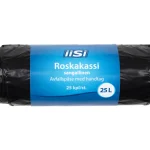 Iisi Roskapussit Ja -kassit^Roskakassi 25 L Musta