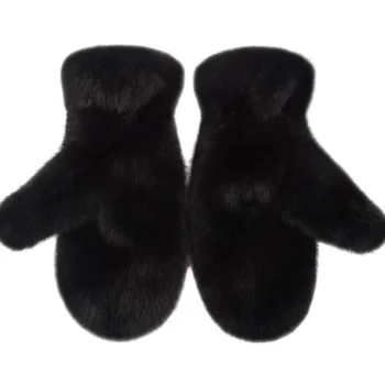 Miny Naisten Asusteet-Rukkaset Tekoturkis Musta