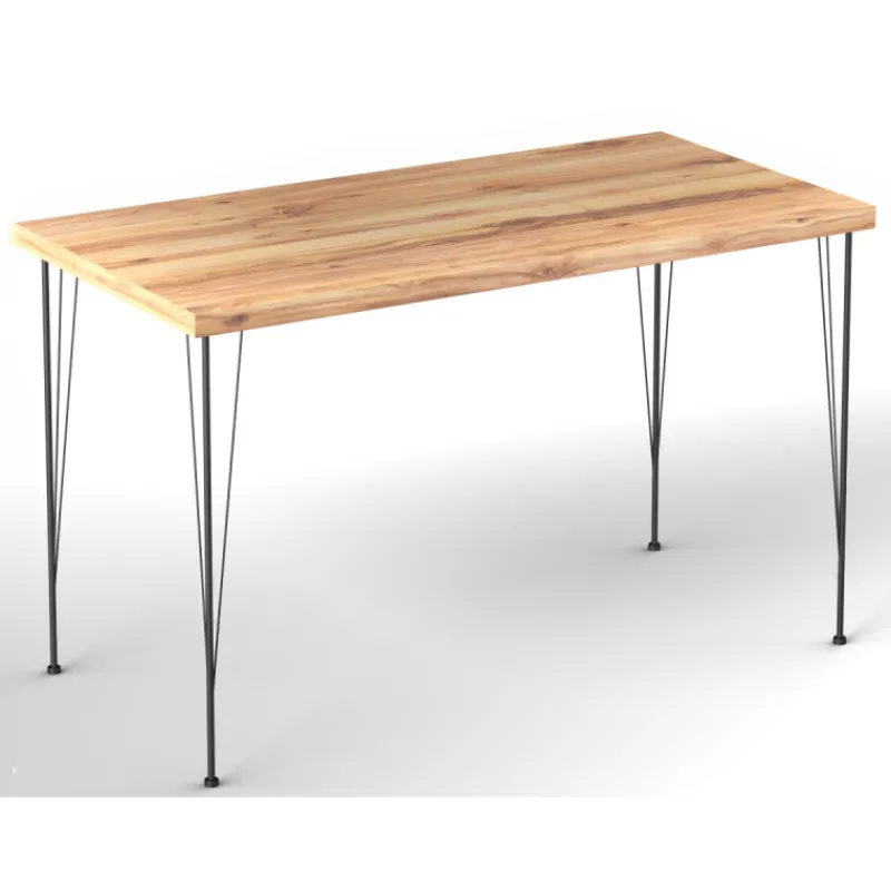 ruokapyt-chic-home-120-cm-noor-rhRkOven-0.webp Chic Home Pienkalusteet-Ruokapöytä 120 Cm Noora + 4 Tuolia, Beige/musta