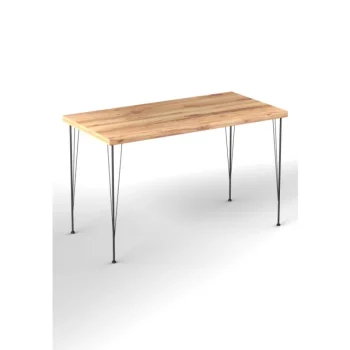 Chic Home Pienkalusteet-Ruokapöytä 120 X 60 X 75 Cm Noora Beige/musta