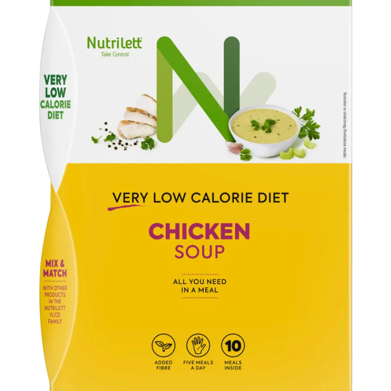 ruokavalionkorvike-nutrilett-1-XaEFHCty-0.webp Nutrilett Painonhallinta Ja Paastotuotteet^Ruokavalionkorvike 10 X 35 G VLCD Chicken Soup