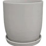 Kotikulta Sisäkukkaruukut-Ruukku 17 Cm Kiinteällä Aluslautasella, Matta Hiekka