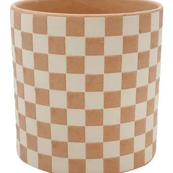 Kotikulta Sisäkukkaruukut-Ruukku 14 Cm Ruudukko Beige