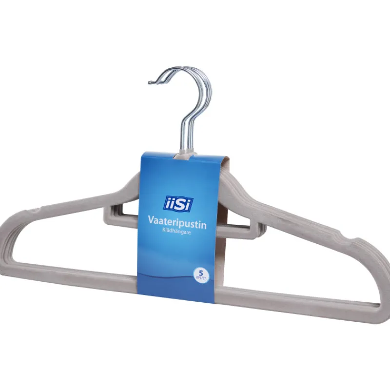 samettihenkari-iisi-5-kpl-harm-PPUZHWuc-0.webp Iisi Vaatehuolto Ja -säilytys^Samettihenkari 5 Kpl Harmaa