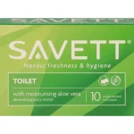 Savett Hyvinvointi- Ja Terveydenhoitotarvikkeet^Saniteettipyyhe 10 Kpl Toilet