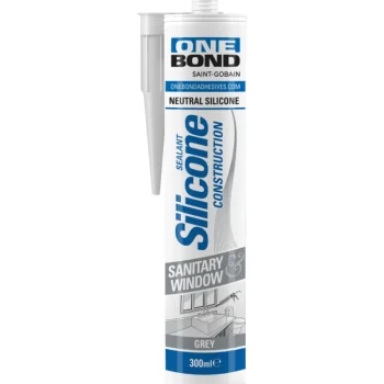 Onebond Liimat, Massat Ja Tasoitteet-Saniteettisilikoni 300 Ml, Harmaa