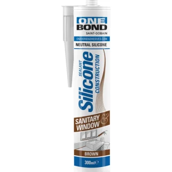 Onebond Liimat, Massat Ja Tasoitteet-Saniteettisilikoni 300 Ml, Ruskea