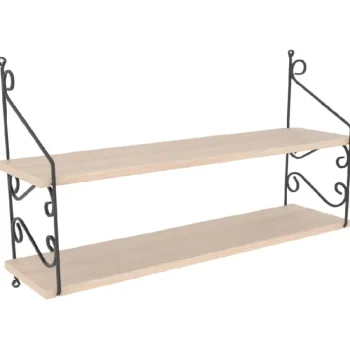 Chic Home Pienkalusteet-Seinähylly 70 X 20 X 51 Cm Senja Vaaleanbeige/musta