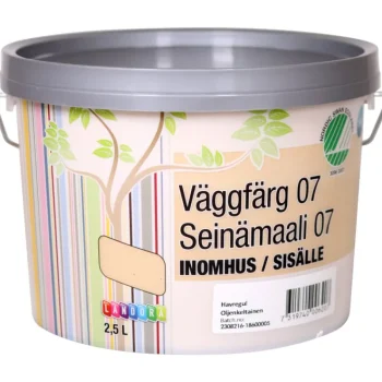 Landora Maalit-Seinämaali 07 2,5 L Oljenkeltainen