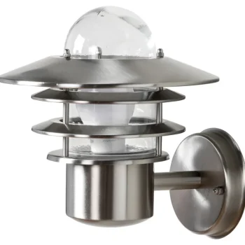 Airam Ulkovalaisimet-Seinävalaisin Käpylä Mini S IP44 E27 Max 60 W, Ruostumaton Teräs