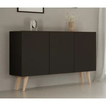 Kocot Huonekalut-Senkki 120 Cm Toronto Musta