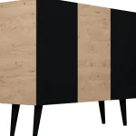 Kocot Huonekalut-Senkki 120 Cm Toronto Musta/beige