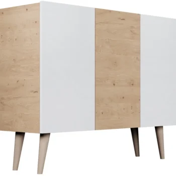 Kocot Huonekalut-Senkki 120 Cm Toronto Valkoinen/beige