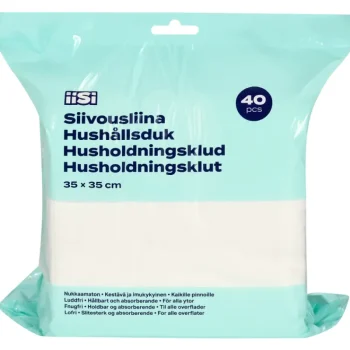 Iisi Siivousvälineet^Siivousliina BIO 40 Kpl/pkt