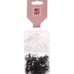 Miny Hiuskoristeet Ja Hiustenhoitovälineet^Silikonihiuslenkit Musta Ja Läpinäkyvä