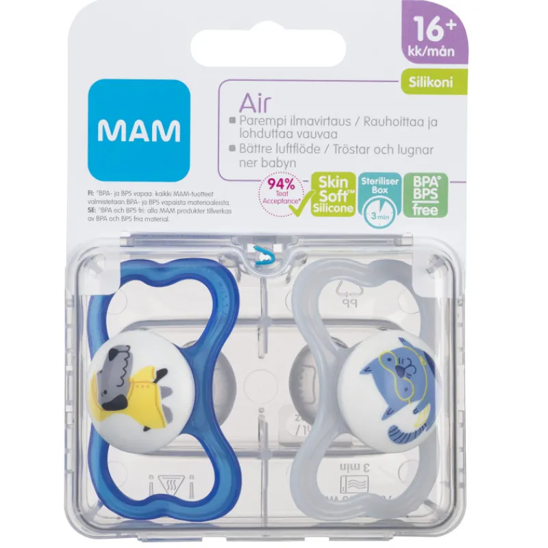 silikonitutti-air-16-kk-2-kpl-DCsLCwsf-0.webp Ainu MAM Vauvan Hoito^Silikonitutti Air 16 + Kk 2 Kpl/pkt