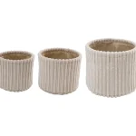 Miny Sisustuskorit-Säilytyskori 3 Kpl Pyöreä Beige