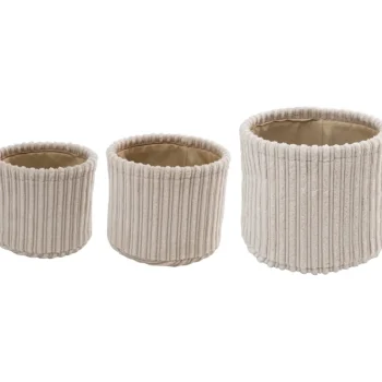 Miny Sisustuskorit-Säilytyskori 3 Kpl Pyöreä Beige