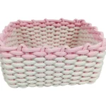 Miny Sisustuskorit-Säilytyskori L Valkoinen/vaaleanpunainen