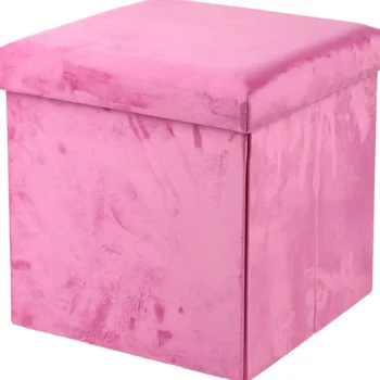 Kotikulta Pienkalusteet-Säilytysrahi 38 X 38 Cm Velvet Pinkki