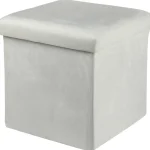 Kotikulta Pienkalusteet-Säilytysrahi 38 X 38 Cm Velvet Luonnonvalkoinen