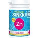 Vitabalans Terveysravinteet Ja -valmisteet^Sinkki Zn 90 Kpl 50 G Mansikka-vadelma