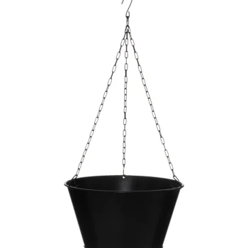 4living Ulkoruukut Ja Aluset-Sinkkiamppeli Musta