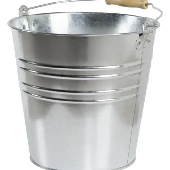 Saavit Ja 채mp채rit^Sinkkisanko 10l Puukahvalla