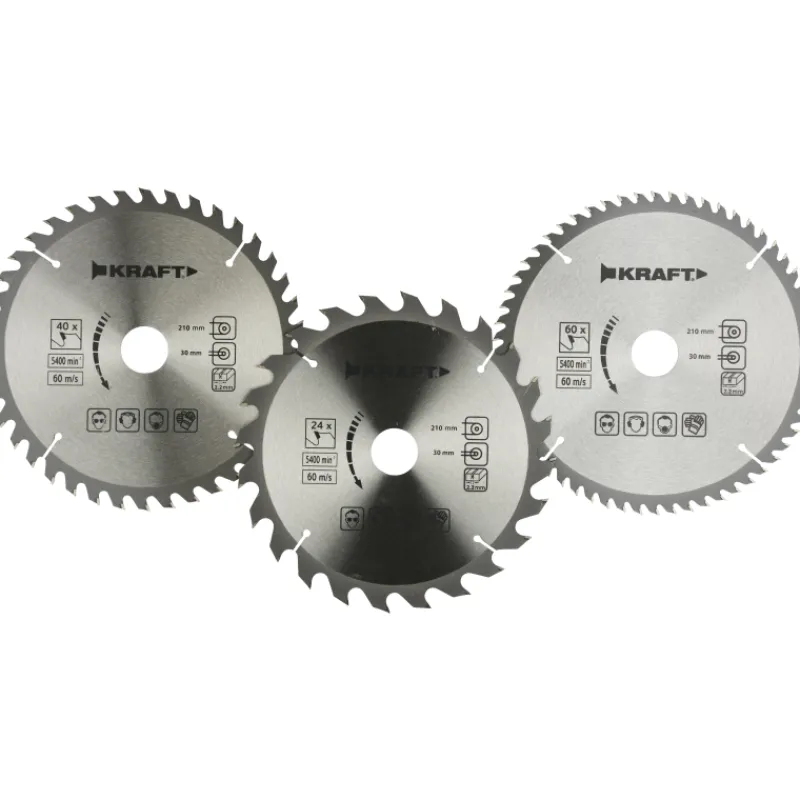 sirkkelinter-210mm-244060t-sar-hrwFWunv-0.webp Kraft Sähkötyökalujen Tarvikkeet-Sirkkelinterä 210mm 24/40/60T Sarja