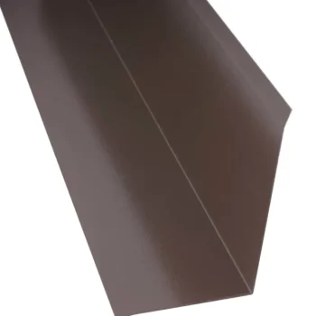 Keraplast Pihan Rakennusmateriaalit-Sivuliitäntäpelti , 75+115 Mm, 90u00b0 Tummanruskea, 1,25 M + Täytepala