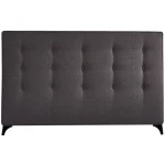 Chic Home Huonekalut-Sängynpääty Collection 170 X 111 Cm, Kangasverhoilu, Tummanharmaa