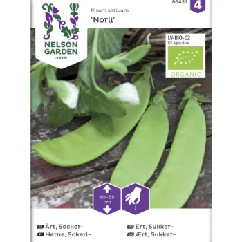 Nelson Garden Basic Kasvien Ja Nurmikonsiemenet-Sokeriherne Siemen Norli Organic