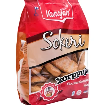Vanajan Kuivaleivät Ja Korput^Sokerikorppu 340 G