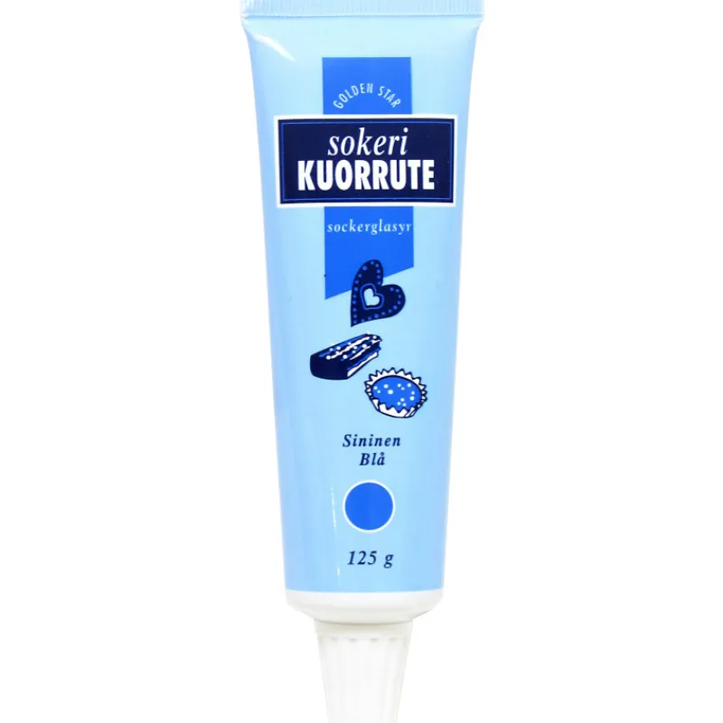 sokerikuorrute-sininen-125-g-UkkeZeiW-0.webp Golden Star Leivontamausteet Ja -ainekset^Sokerikuorrute Sininen 125 G