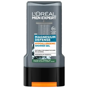 Loreal Men Expert Miesten Ihonhoito Ja Puhdistus^Suhkugeeli 300 Ml Magnesium Defense Hypoallergenic