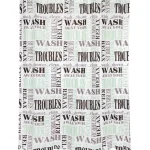 Kotikulta Kylpyhuone- Ja Saunatekstiilit-Suihkuverho 180 X 200 Cm Wash