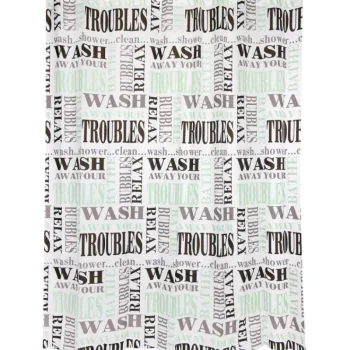 Kotikulta Kylpyhuone- Ja Saunatekstiilit-Suihkuverho 180 X 200 Cm Wash