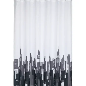Kotikulta Kylpyhuone- Ja Saunatekstiilit-Suihkuverho 180 X 200 Cm City