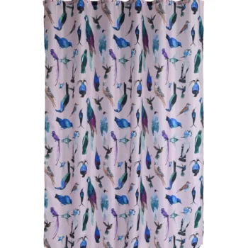 Nordic Tricot By Ivana Helsinki Kylpyhuone- Ja Saunatekstiilit-Suihkuverho Nordic Tricot 180 X 200 Cm Paratiisilinnut