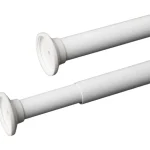 Kotikulta Verhot Ja Verhotarvikkeet-Suihkuverhotanko 125-220 Cm Valkoinen